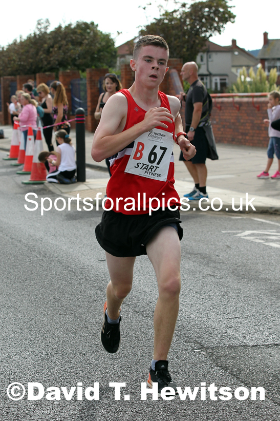 Boys under-15s 2021 Northern 6 and 4 Stage and Young Athletes Road Relays, Redcar. Photo: David T. Hewitson/Sports for All Pics